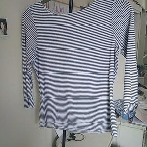 Navy stripe long sleeve